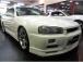 R34スカイライン後期モデルR34GTRVスぺ仕様フルエアロ&RB20DEMEO6エンジン5M...