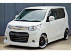 ワゴンRスティングレー!ターボ車!フロントスポイラー !シートカバー!新品16インチアルミ装着!