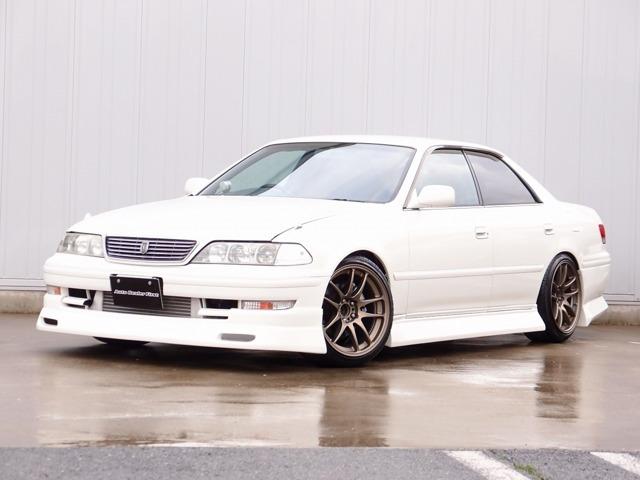 平成8年 マークII ツアラーV BNスポーツフルエアロ 車高調 WORK18AW アペックス...