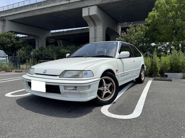 EF3 シビック シロ ローダウン 柿本マフラー ブレイド車高調 ADVANタイヤ 15インチアルミ