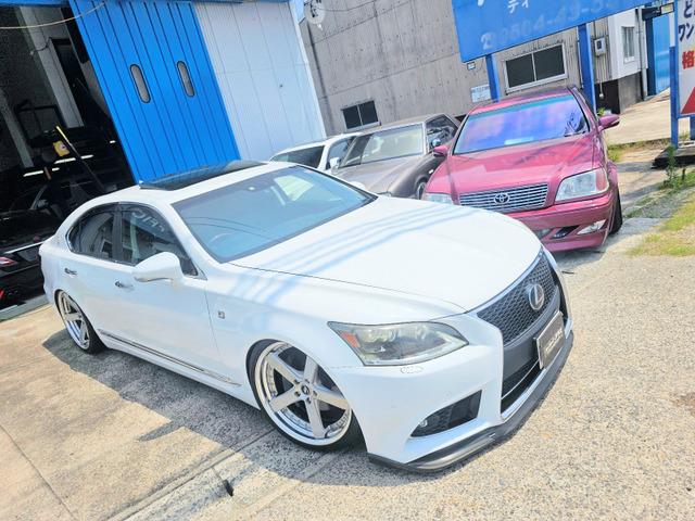 レクサス LS460 平成23年11月登録 中期最終型 黒革 サンルーフ ナビTVBカメラ D...