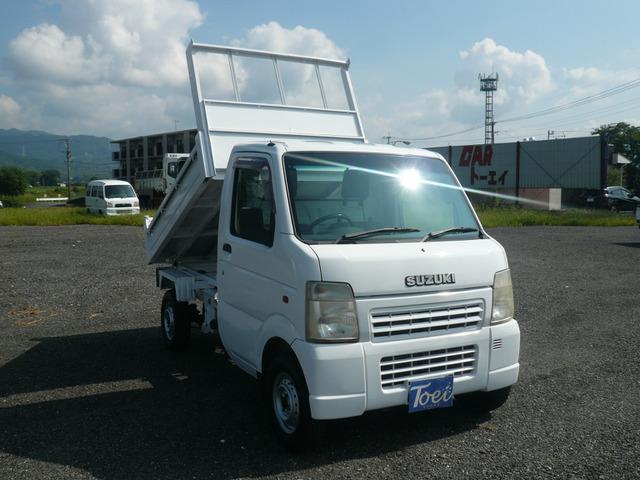当店イチオシ商品!スズキ軽ダンプ入庫しました☆ パートタイム4WD・5MTエアコンつき!車検整...